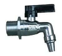 RUBINETTO in ottone nichelato per BOTTE nichelato 1/2" alimentari inox e resina