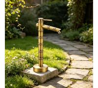 Rubinetto in rame a colonna, colonna da esterno, idrante da giardino