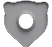 Rubinetto in silicone per protezione dagli schizzi d'acqua con configurazione a forma di gatto e bordo sagomato per protezione delle superfici (grigio)