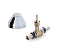 Rubinetto incasso a pressare Fitting per tubo multistrato Ø 16x16 mm Cromo