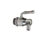 RUBINETTO ACCIAIO INOX "1/2 PER FUSTO FUSTI CONTENITORE OLIO ANTIGOCCIA GHIERA
