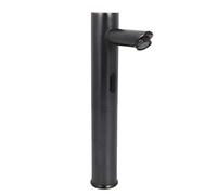 Rubinetto Lavabo Automatico in Ottone NERO con Sensore a Infrarossi Freddo e Caldo Design Moderno Risparmio Energetico Senza Contatto per Bagno