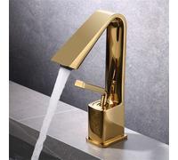 Rubinetto lavabo bagno comando singola leva realizzato in materiale ottone massi