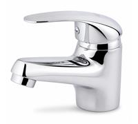 Rubinetto Lavabo Bagno Cromato Lucido Modello Bari Monocomando 52927
