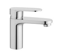 Rubinetto Lavabo Bagno Monoforo con Piletta di Scarico 1”1/4 Stile Moderno | Miscelatore Acqua Calda e Fredda | Ottone Cromato | Attacco 3/8 | Kit Completo Installazione Facile