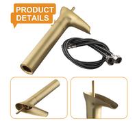 Rubinetto lavabo bicchiere vino vintage tutto rame cascata flusso acqua calda e