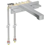 Rubinetto lavabo Geberit ONE design angolare, montaggio a parete, estensione ...