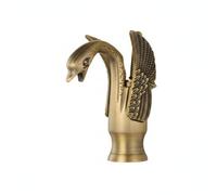 Rubinetto Lavabo in Rame Rubinetto da Bagno Miscelatore Bocca a Cigno Beccuccio a Collo Curvo Montaggio su Piano Struttura in Metallo Inciso Elegante, Antico, style to 1