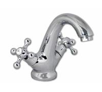 Rubinetto lavabo miscelatore doppio comando monoforo per lavandino bagno 52344A