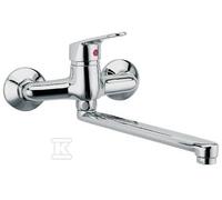 Rubinetto lavabo Smile a parete cromato BSM3