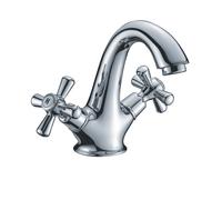 RUBINETTO MISCELATORE LAVABO CROCE CROMATO 136C SOFIA BAGNO LAVANDINO CLASSICO