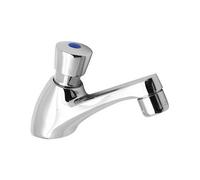 Rubinetto lavabo temporizzato a pulsante MCM ottone cromo