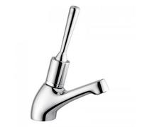 RUBINETTO LAVABO TEMPORIZZATO CON LEVA ANTISVITAMENTO Cromo