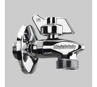 RUBINETTO LAVATRICE A SFERA SQUALO 1/2x3/4 c/rosetta Rubinetti Lavatrice