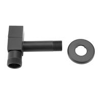 Rubinetto Lavatrice Parete in Ottone Nero Quadrato con Filetto G3/4, Rubinetto per Lavatrice Acqua Fredda, Adatto per Bagno e Lavanderia, Accessorio Idraulico Resistente