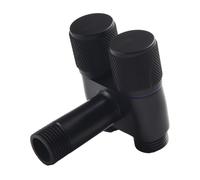 Rubinetto lavatrice robusto G12 doppio controllo valvola triangolare grigio