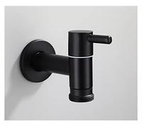 Rubinetto, Lavatrice rubinetto rubinetto rubinetto in acciaio inox rubinetto da bagno rubinetto rubinetto singolo freddo rubinetto rubinetto nero miscelatore nero piccolo rubinetto(Style 1)