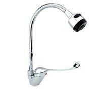 RUBINETTO LAVELLO CUCINA ALTA FLESSIBILE MISCELATORE LAVANDINO CROMATO JH-5035W