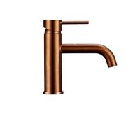 Rubinetto Lavello Cucina Brushed Gold Basin Faucet Solid Brass Hot And Cold Water Mixer Sink Tap Deck Mounted Bathroom Taps(Red)