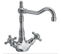 RUBINETTO LAVELLO CUCINA CANNA ALTA ANTICO MISCELATORE LAVANDINO CROMATO JH-1693