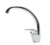 Rubinetto Lavello Cucina in Acciaio Girevole 360° Miscelatore Tubi Allacciamento