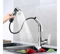 Rubinetto Lavello Cucina Miscelatore Cucina con Doccetta Estraibile 2 Modalità Acqua Regolabili rubinetto lavello in altezza Flessibile Rubinetto cucina Girevole a 360 °