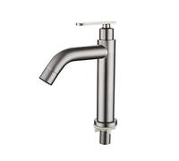 Rubinetto Lavello Cucina, Rubinetti del bacino da bagno singolo lavandino da bagno a acqua fredda spazzolato 304 in acciaio inossidabile a manico singolo tazzine(16A WITH POWER MONITOR)