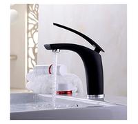 Rubinetto Lavello Cucina, Rubinetti del bacino Miscelatore freddo caldo/nero/rosso Bagno Bacino Tappo in ottone Oro/Chorme/Bianco/Rosso/Nero Rubinetto rubinetto(Black short)