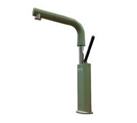 Rubinetto Lavello Cucina, Rubinetto Da Cucina, Miscelatore Monocomando Lavello Con Spruzzatore Estraibile, Miscelatore Lavabo Caldo E Freddo Con Beccuccio Girevole a 360° (Green)