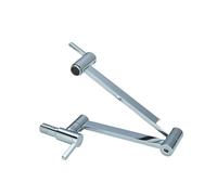 Rubinetto Lavello Cucina, Rubinetto da cucina pieghevole allungabile a parete cromato con riempitivo for vasi in 5 colori, rubinetto girevole a 360 gradi in ottone massiccio nero(Chrome)