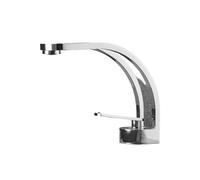 Rubinetto Lavello Cucina, Rubinetto for lavabo creativo tutto in rame, WC del bagno sotto il rubinetto for lavabo, rubinetto for acqua calda e fredda cromato bianco(Chrome)