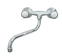 Idro Bric 03078 Rubinetto Gruppo Lavello Parete Cromato Lucido