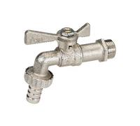 RUBINETTO LEGGERO CON PORTAGOMMA LEVA OTTONE NICHELATO 3/4'' DN 14 PN 16