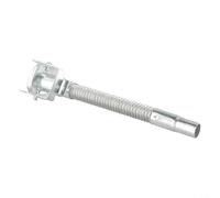 Rubinetto metallico per tanica, beccuccio flessibile con guarnizione, rubinetto argentato per taniche di carburante da 5 l, 10 l, 20 l, lunghezza 30 cm, diametro 2 cm, beccuccio in metallo a prova di