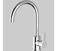 Rubinetto Miscelatore a Lavello Goodlife Canna ad U Cromo Teorema