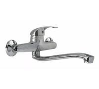 RUBINETTO MISCELATORE A PARETE CANNA LUNGA LAVANDINO MONOCOMANDO A MURO