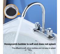 Rubinetto miscelatore acqua doccia a ponte rubinetto lavabo doppio manico ottone