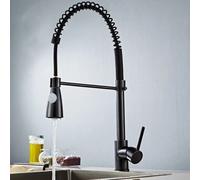 Rubinetto miscelatore cucina con doccetta a molla lavello isola canna alta 87465