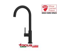 Rubinetto miscelatore cucina Ducati Disco Nero opaco monoforo monocomando