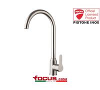 Rubinetto miscelatore cucina Ducati Pistone Inox Spazzolato monoforo monocomando