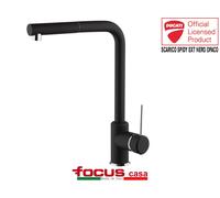Rubinetto miscelatore cucina Ducati Scarico Spidy ext Nero Opaco monocomando