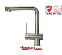 Rubinetto miscelatore cucina Ducati Telaio ext Inox Spazzolato monocomando