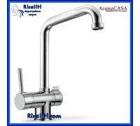 Rubinetto miscelatore cucina Pop tre vie serie AcquaCasa cromato acqua depurata