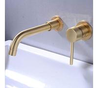 Rubinetto miscelatore da parete per lavabo da bagno con acqua calda e fredda, design in stile europeo per bagni moderni