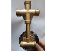 Rubinetto Miscelatore Doccia 2/3/4/5 Uscita Valvola Miscelatrice Acqua Calda Fredda Accessori Interruttori, Cartuccia Ceramica, G1/2 Filettatura/Intubazione Deviatore Bagno (Filettatura Vite 4 Vie)