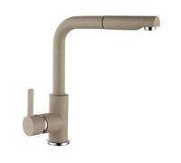 ELLECI Miscelatore Cucina con Doccetta estraibile Rubinetto Monocomando materiale Granitek colore 51 Avena - MGKC0251