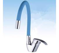 RUBINETTO MISCELATORE GIREVOLE PER LAVANDINO LAVELLO CUCINA COLORE CANNA BLU