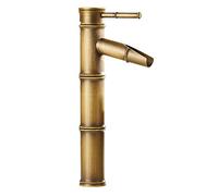 Rubinetto miscelatore in ottone con design retrò a cascata in bambù