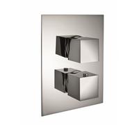 Rubinetto miscelatore incasso doccia termostatico da 3/4 Young Track Qadra cromo