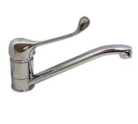 RUBINETTO MISCELATORE LAVABO COMANDO A GOMITO LEVA LUNGA CLINICA 69206